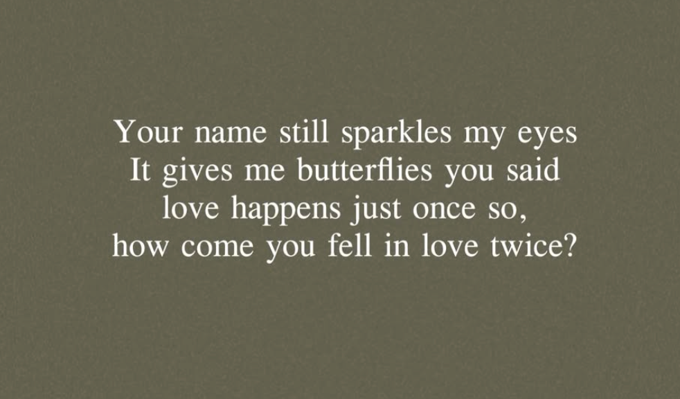 Your name still sparkles my eyes - Shuchi Batra