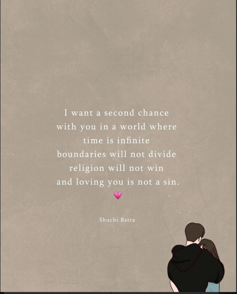 I want a second chance with you - Shuchi Batra