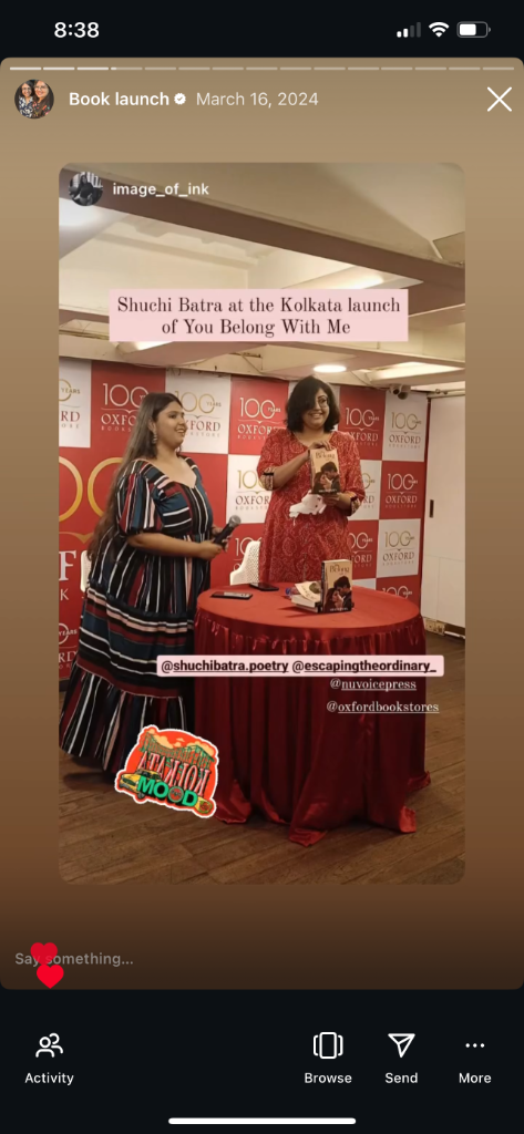 Kolkata Oxford Bookstore Reading